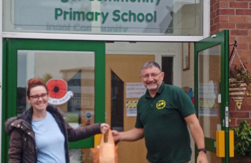 Helping get resources to Ingol Primary School