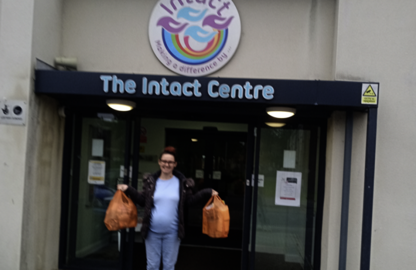 Helping out at INTACT Centre