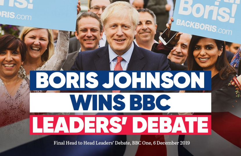 Boris Johnson wins the BBC Leaders’ Debate