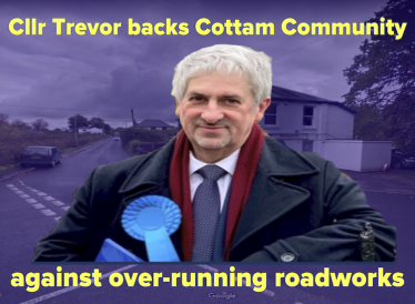 Cllr Trevor backing Cottam
